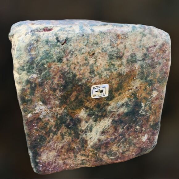 Primitive Mexican Weave Design Short Neck Square Clay Chunky Vessel Vase - Picture 15 of 16